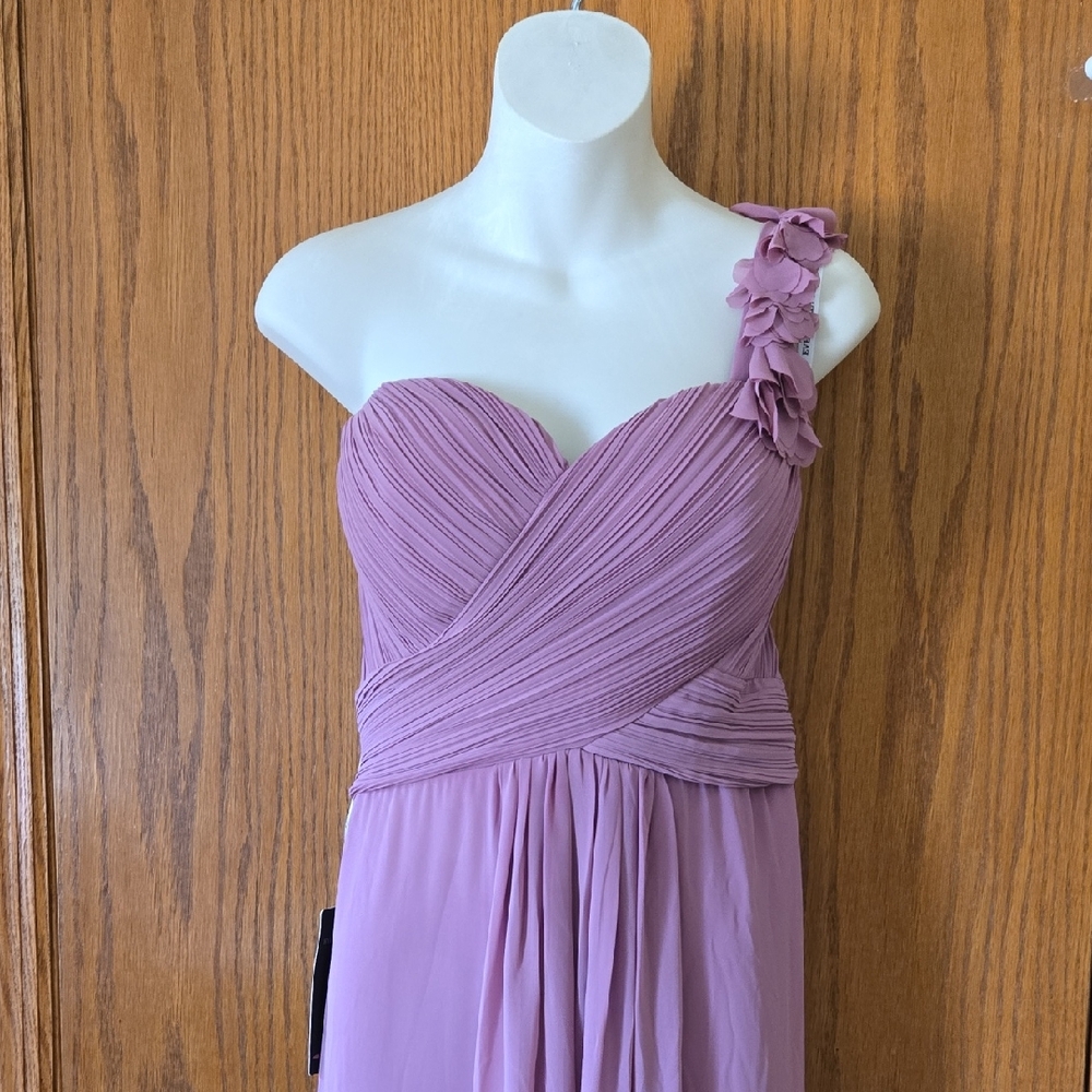 One Shoulder Floor Length Prom Wedding Guest Bridesmsid Dress